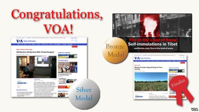 VOA Racks Up Medals at this Year's New York Festivals Best TV and Film Awards