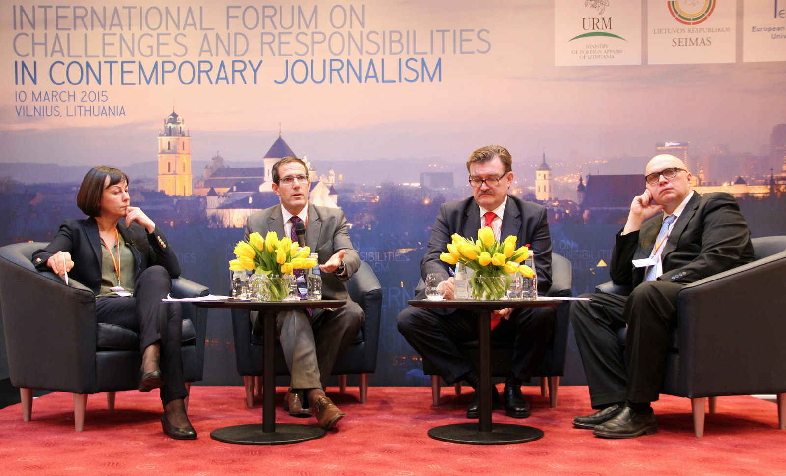 Governor Armstrong speaks at international forums in Lithuania