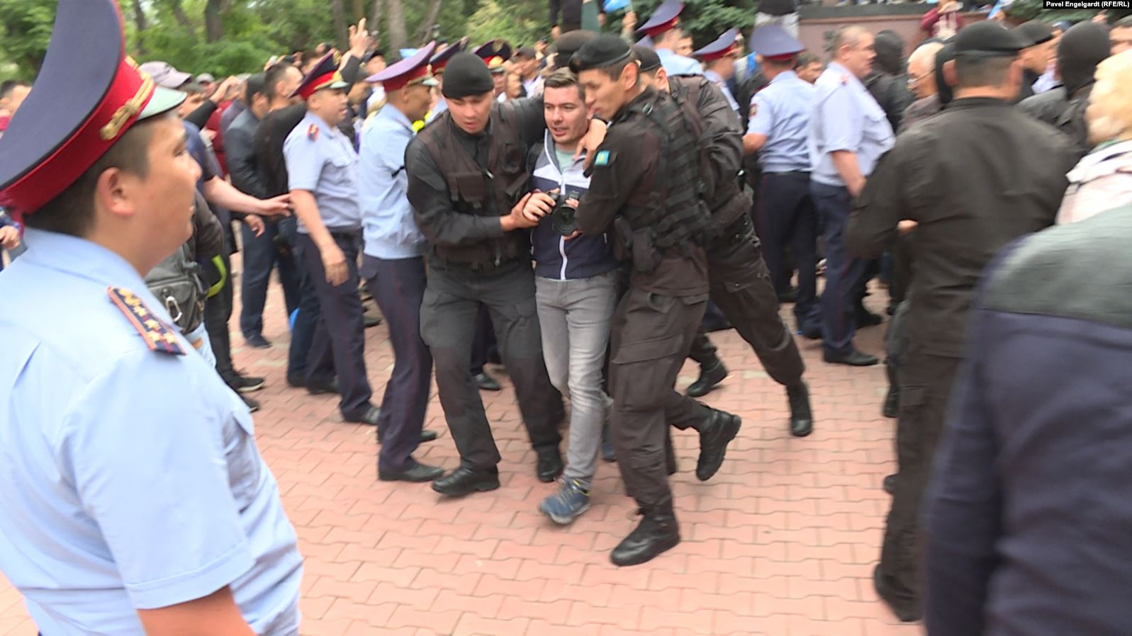 Kazakhstan targets protesters, RFE/RL, and other media on Election Day