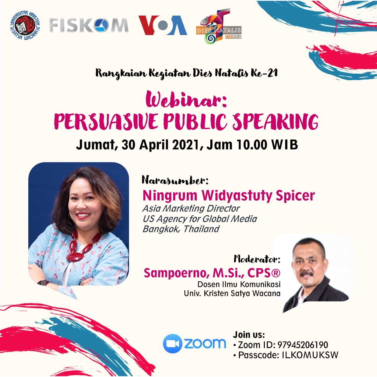 Webinar for Indonesian Students: Persuasive Public Speaking